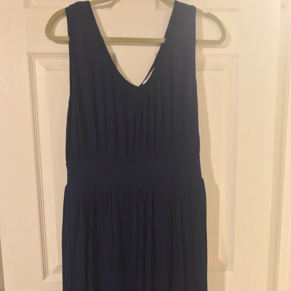Navy Sleeveless Banana Republic Dress